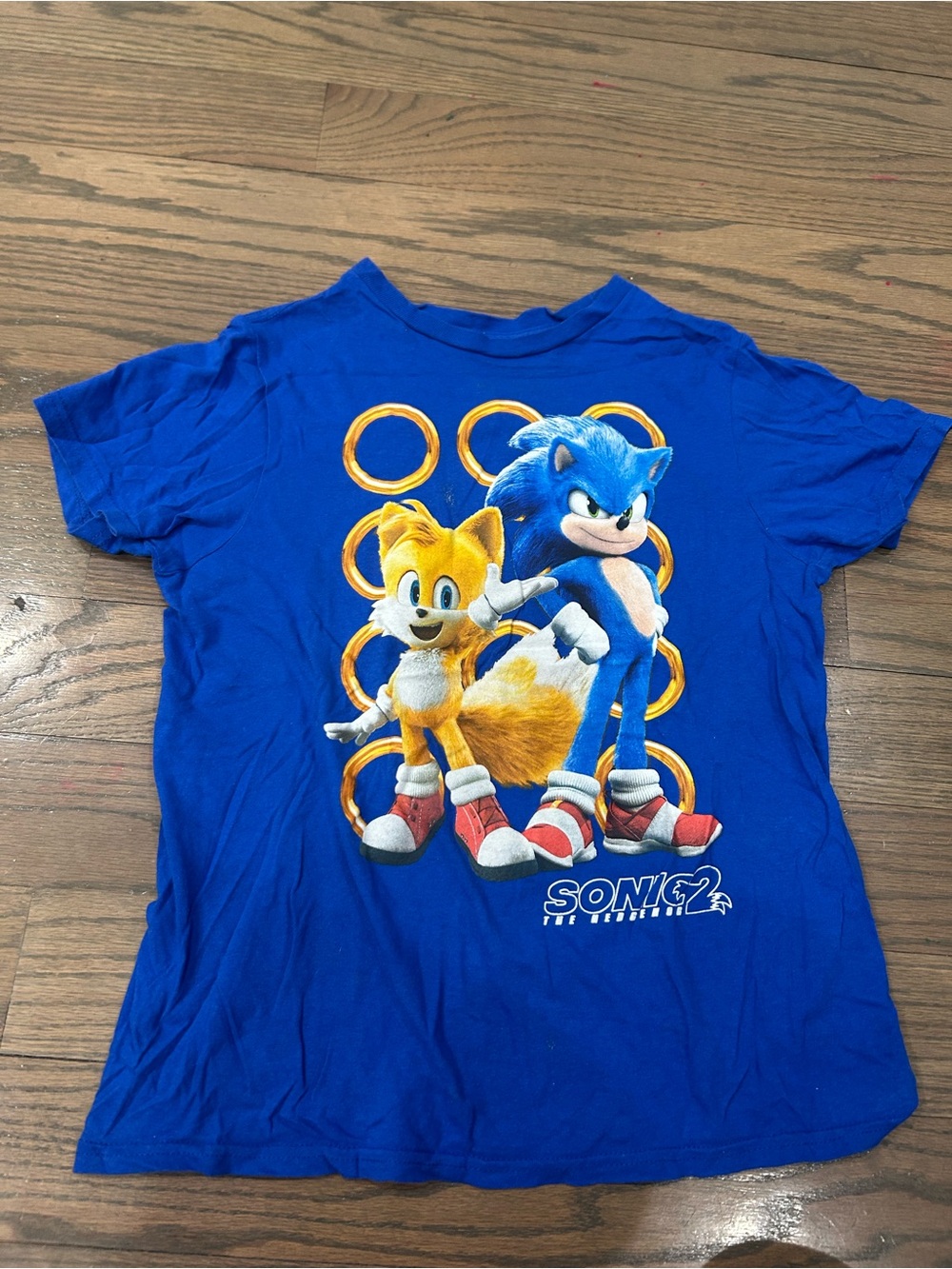Sonic the Hedgehog Blue Graphic T-Shirt – Boys Size M